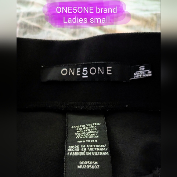 ONE5ONE brand, ladies small, black high waist dress pants, Good used condition - Picture 2 of 12